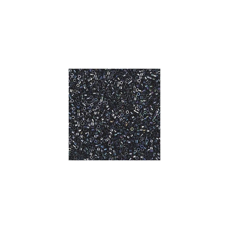 DBS-1 Бисер Miyuki Delica Beads 15/0 (металлизированный, гематитовый) - 1