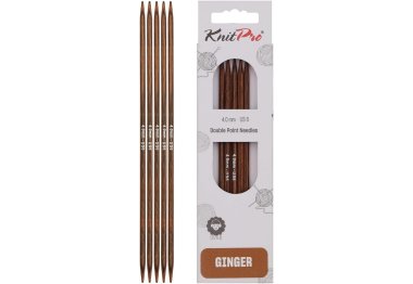спиці для в'язання 31027 Спиці шкарпеткові Ginger KnitPro, 20 см, 4.00 мм