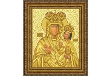  ТО-075 Зарваницкая Икона Божией Матери. Схема для вышивки бисером (габардин) ТМ Барвиста Вишиванка