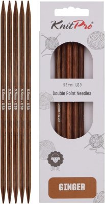 31312 Спицы носочные Ginger KnitPro, 12,5 см, 5.50 мм - 1