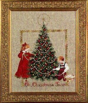 LL24 Oh Christmas Tree! // Різдвяне дерево. Схема для вишивки хрестиком на папері Lavender &amp; Lace - 1