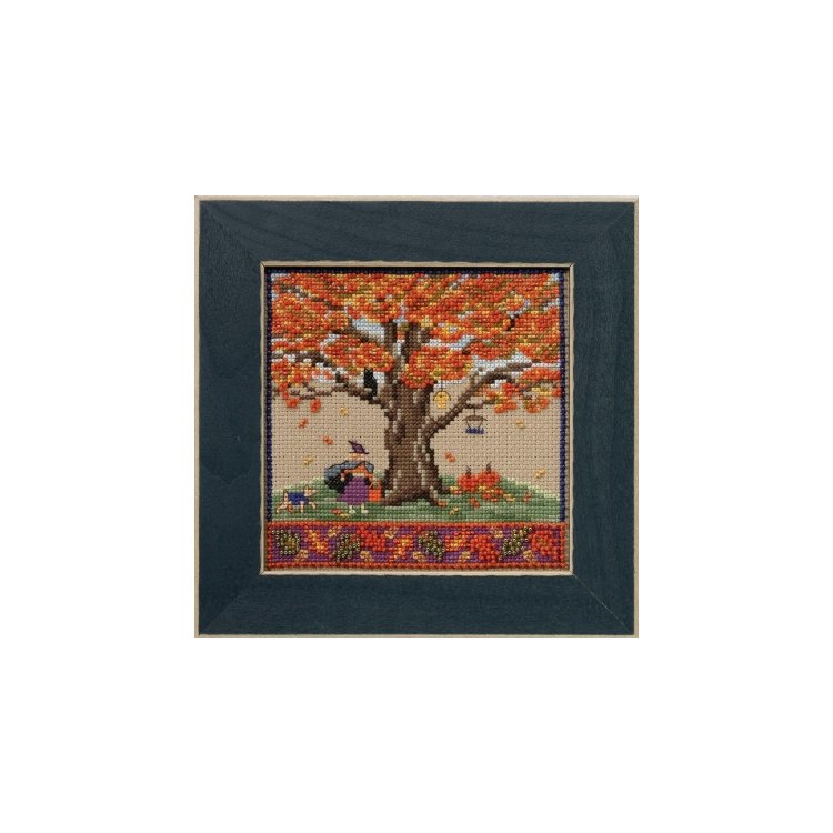 MH171714 Осенний дуб. Набор для вышивки в смешанной технике Mill Hill - 1