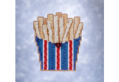 вышивка гладью MH182115 Картофель фри. Набор для вышивки в смешанной технике Mill Hill