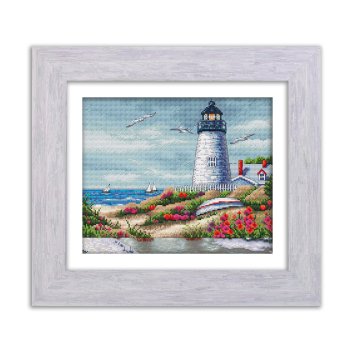 N054 Маяк кохання. Набір для вишивки хрестом Кольорова - 1 N054 Маяк кохання. Набір для вишивки хрестом Кольорова - 1