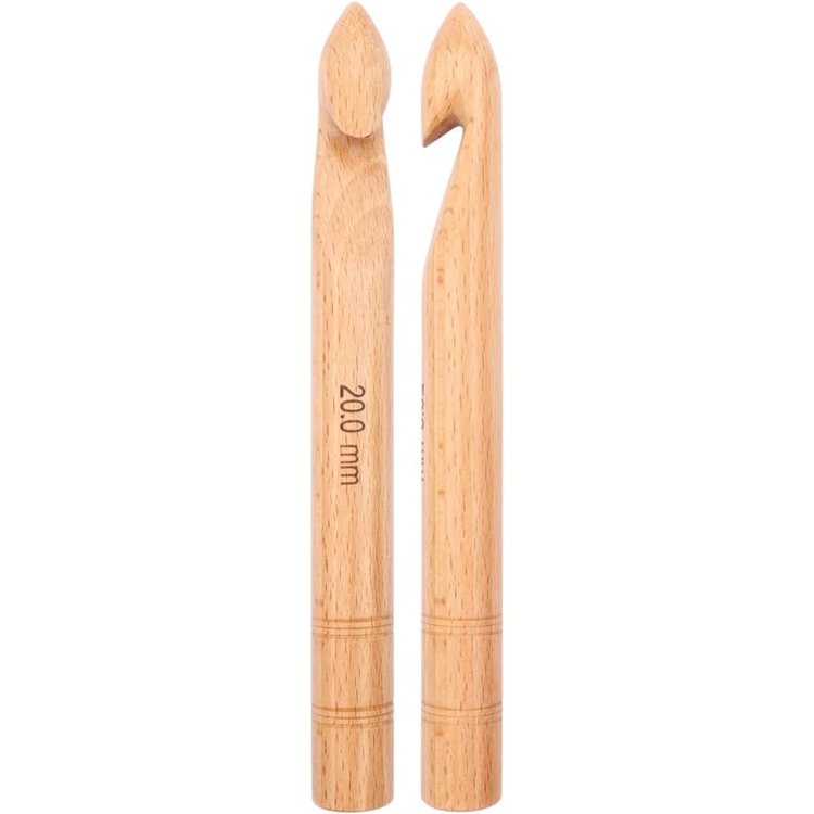 35710 Крючок односторонний Jumbo Birch KnitPro, 20.00 мм - 1