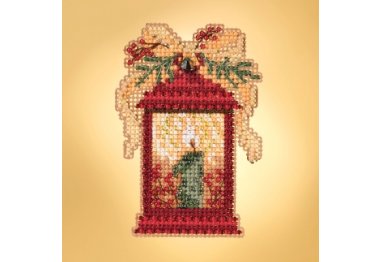вышивка гладью MH181934 Рождественский фонарь. Набор для вышивки в смешанной технике Mill Hill