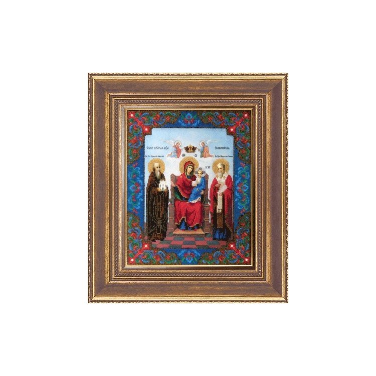 Б-1097 ікона Божої Матері Економіса Набір для вишивки бісером - 1
