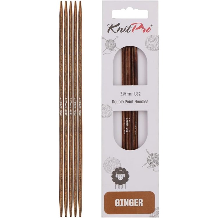 31022 Спицы носочные Ginger KnitPro, 20 см, 2.75 мм - 1