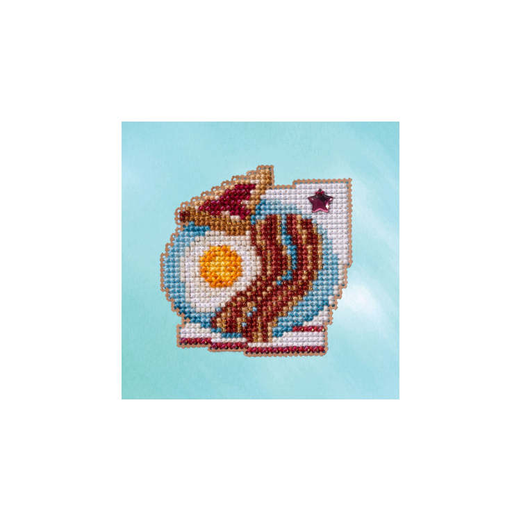 MH182314 &amp; Бекон с яйцом. Набор для вышивки в смешанной технике Mill Hill - 1