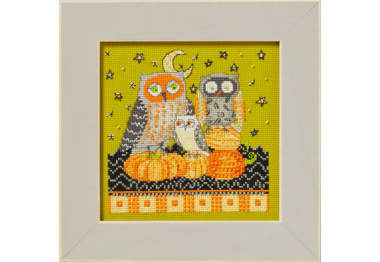  DM302413 Осенние совы. Набор для вышивки в смешанной технике Mill Hill