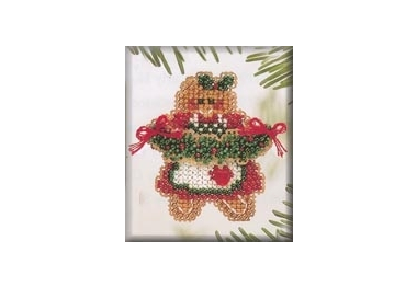 вышивка гладью H119 Имбирное печенье. Набор для вышивки в смешанной технике Mill Hill