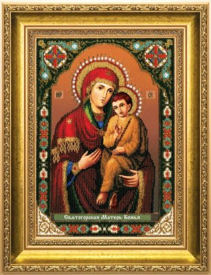 Б-1188 Икона Божьей Матери Святогорская Набор для вышивки бисером - 1