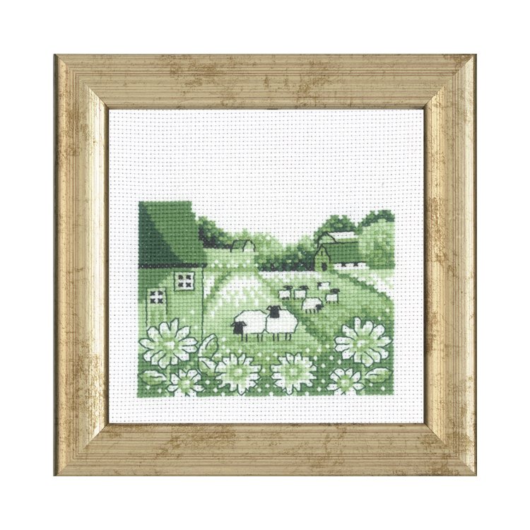 13-5434 Овечки. Набор для вышивания крестом PERMIN - 1 13-5434 Овечки. Набор для вышивания крестом PERMIN - 1