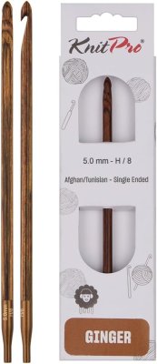 31265 Крючок односторонній туніський з`ємний Ginger KnitPro, 5.00 мм - 1
