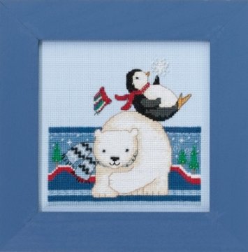 DM301711 Полярні ігри. Набір для вишивки в змішаній техніці Mill Hill - 1
