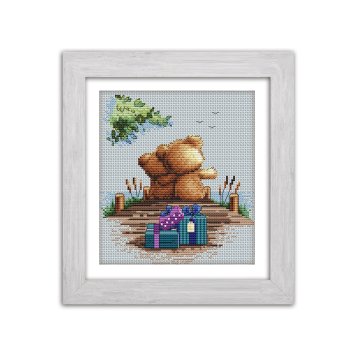 N049 Романтичний вечір. Набір для вишивки хрестом Кольорова - 1