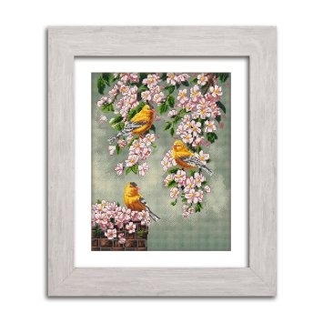 N017 Мелодія весни. Набір для вишивки хрестом Кольорова - 1 N017 Мелодія весни. Набір для вишивки хрестом Кольорова - 1