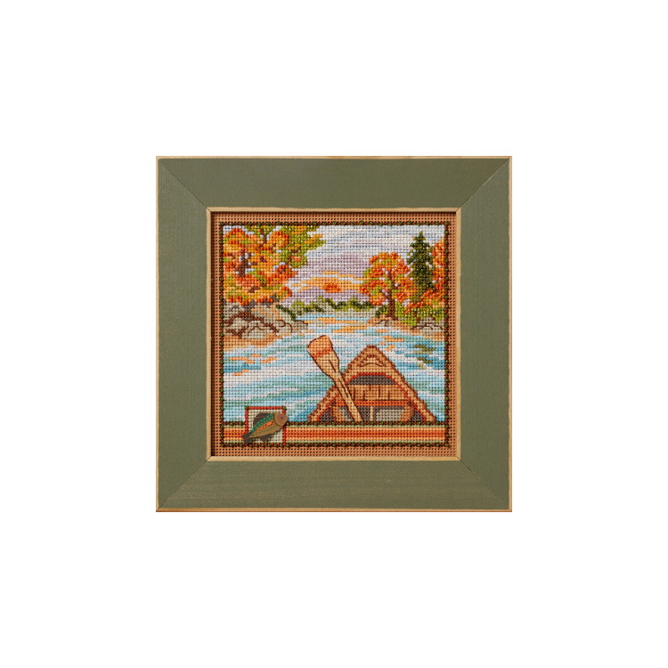 MH142421 Поїздка на каное. Набір для вишивки в змішаній техниці Mill Hill - 1