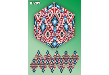 алмазна вишивка IP209 Новорічна куля. Набір алмазної вишивки ТМ Вдохновение