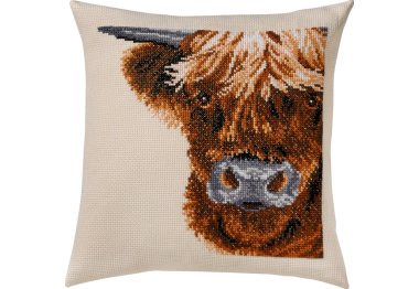  83-6102 Шотландська високогірна корова. Набір для вишивання хрестом PERMIN