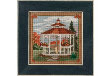 вишивка гладдю MH141825 Альтанка. Набір для вишивки в змішаній техніці Mill Hill