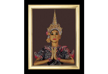  420 Thai Lady (brown) Jobelan. Набір для вишивки хрестом Thea Gouverneur