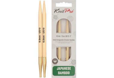 спицы для вязания 22407 Спицы съемные Bamboo KnitPro, 6.00 мм