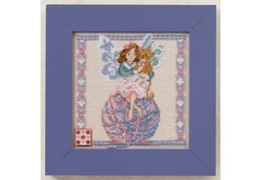 вышивка гладью JS301101 Фея пряжи. Набор для вышивки в смешанной технике Mill Hill