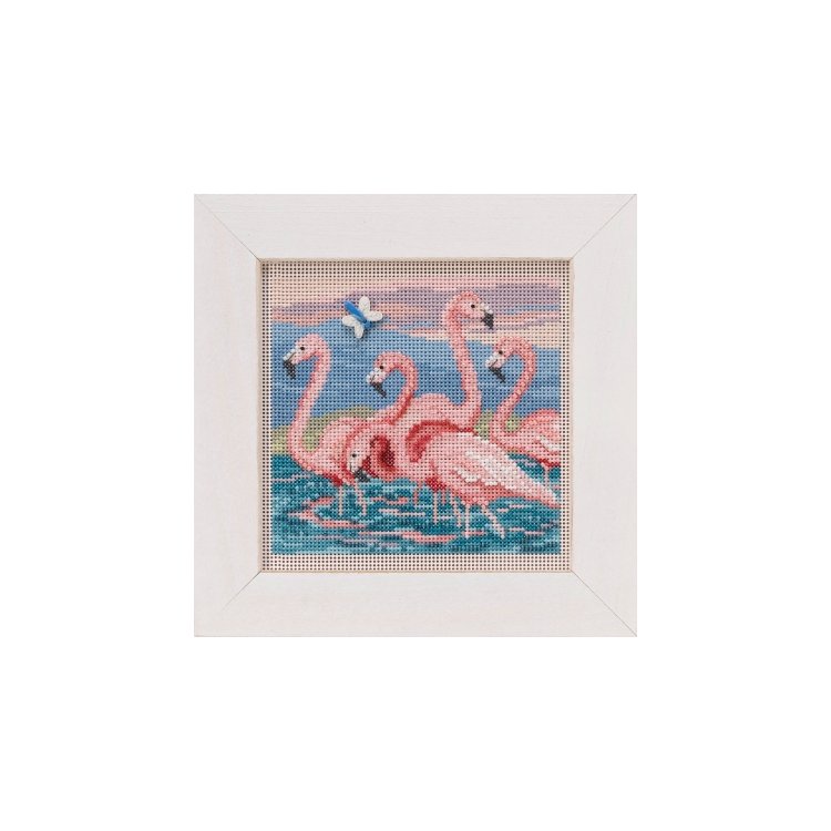 MH141916 Фламінго. Набір для вишивки в змішаній техніці Mill Hill - 1