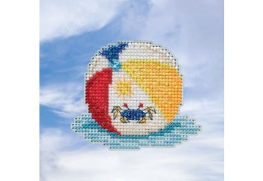 вышивка гладью MH181916 Пляжный мяч. Набор для вышивки в смешанной технике Mill Hill