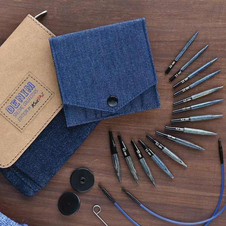 20645 Набір укорочених з'ємних спиць Indigo Wood KnitPro - 2