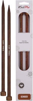 31173 Спицы прямые Ginger KnitPro, 30 см, 9.00 мм - 1