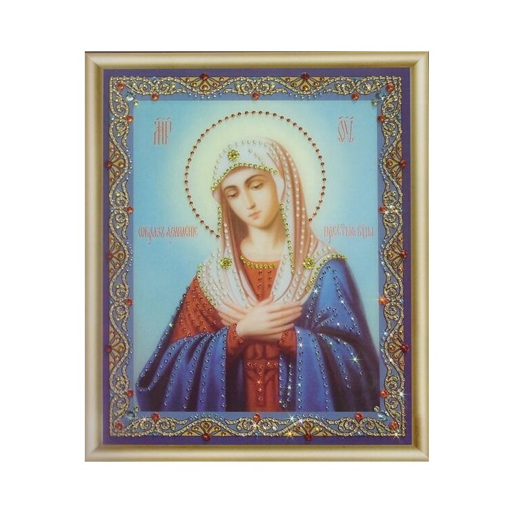 КС-055 Ікона Божої Матері Розчулення Набір картина стразами - 1