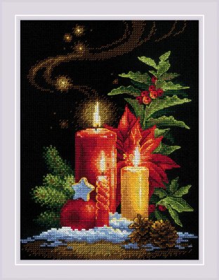 2056 Різдвяне світло. Набір для вишивки хрестиком Ріоліс - 1