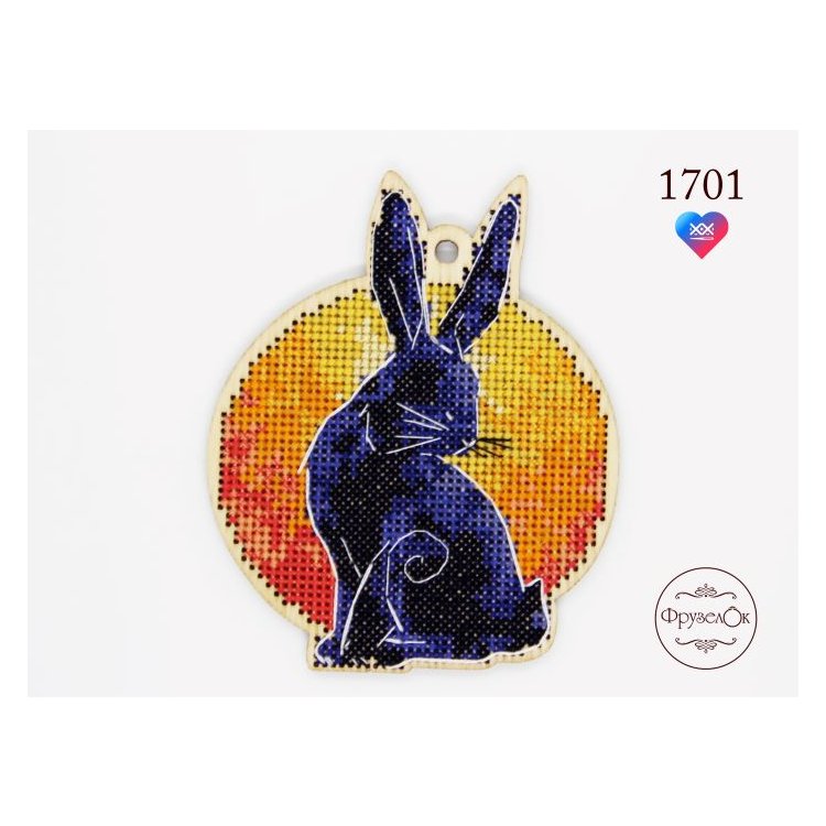 1701 Кролик. Набор для вышивки крестом Фрузелок - 1