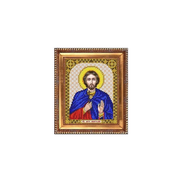 И-5165 Икона Святой Мученик Анатолий. Схема для вышивки бисером - 1