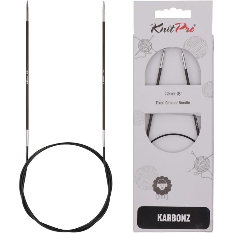 41141 Спицы круговые Karbonz KnitPro 40 см 2.25 мм - 1
