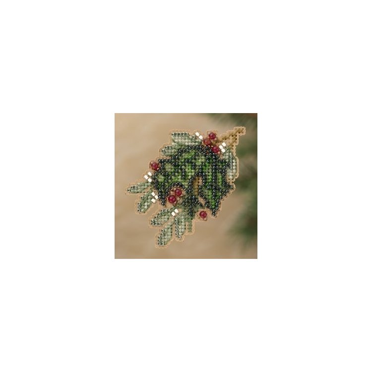 MH181304 Падуб. Набор для вышивки в смешанной технике Mill Hill - 1 MH181304 Падуб. Набор для вышивки в смешанной технике Mill Hill - 1