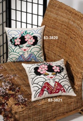 83-3820 Гейша. Набор для вышивания крестом PERMIN - 1