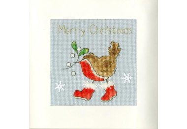  XMAS31 Набор для вышивания крестом (рождественская открытка) Step Into Christmas "Шаг к Рождеству" Bothy Threads
