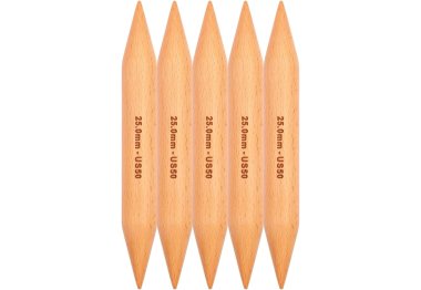 спицы для вязания 35130 Спицы носочные Jumbo Birch KnitPro, 20 см, 25.00 мм
