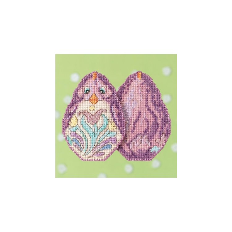 JS181716 Пурпурне курча. Набір для вишивки в змішаній техніці Mill Hill - 1