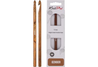 31249 Крючок односторонній Ginger KnitPro, 7.00 мм 31249 Крючок односторонній Ginger KnitPro, 7.00 мм