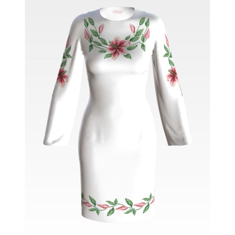 Платье женское (заготовка для вышивки) ПЛ-002 - 1