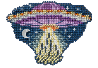 вишивка гладдю MH182522 НЛО. Набір для вишивки в змішаній техниці Mill Hill