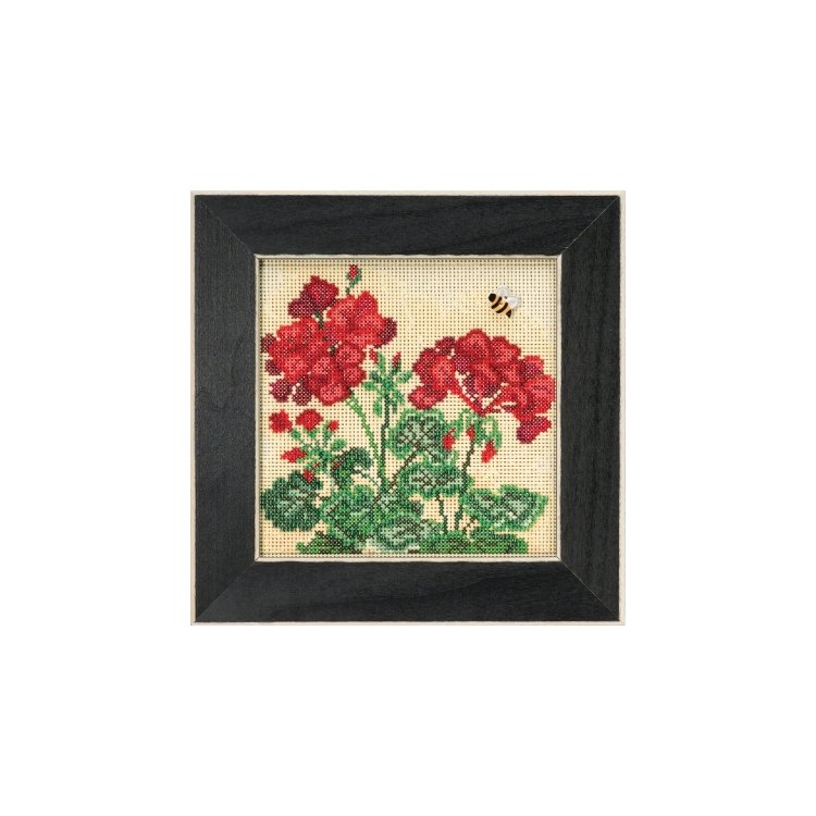 MH141816 Герань. Набір для вишивки в змішаній техниці Mill Hill - 1