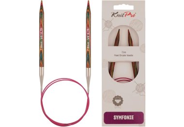 спицы для вязания 21343 Спицы круговые Symfonie Wood KnitPro, 80 см, 7.00 мм