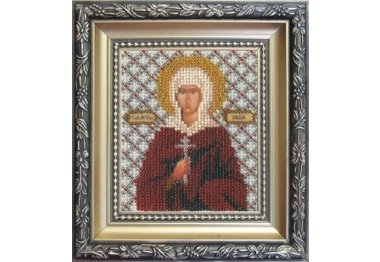  Б-1080 Икона святая мученица Лидия Набор для вышивки бисером