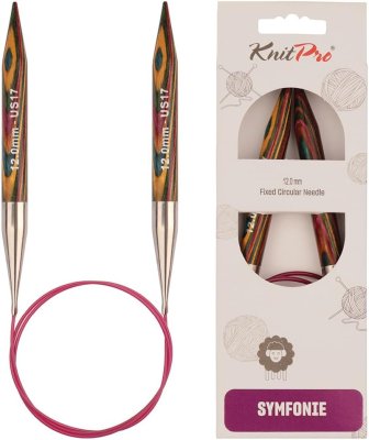 21362 Спиці кругові Symfonie Wood KnitPro, 100 см, 12.00 мм - 1