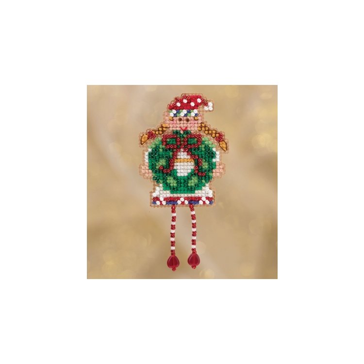 MH181832 Праздничный эльф. Набор для вышивки в смешанной технике Mill Hill - 1